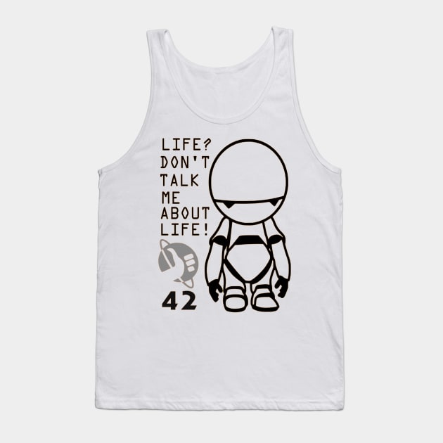 Marvin - Hitchhiker's Guide to the Galaxy Tank Top by OtakuPapercraft